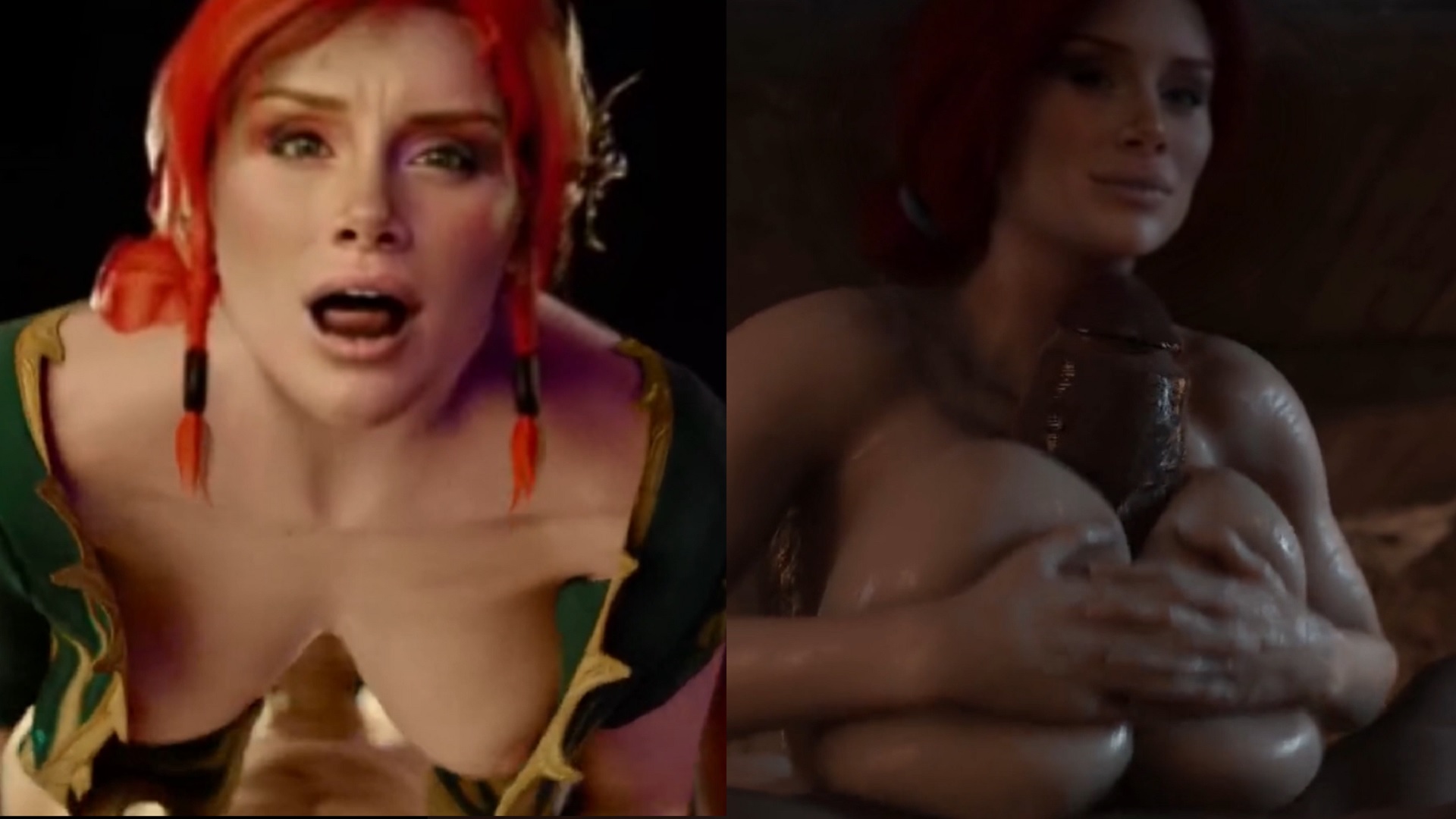 Bryce Dallas Howard as Triss gets railed and titfucked (Celebs Thicc-ified)