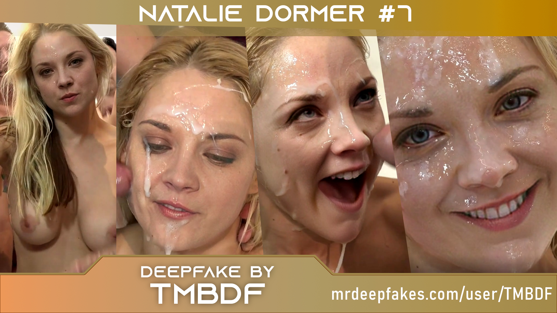 Bukkake with Natalie Dormer lookalike #7 (FULL VIDEO)
