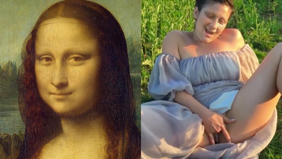 Deepfake Paintings: The Mona Lisa (Lisa Gherardini) Masturbates For You