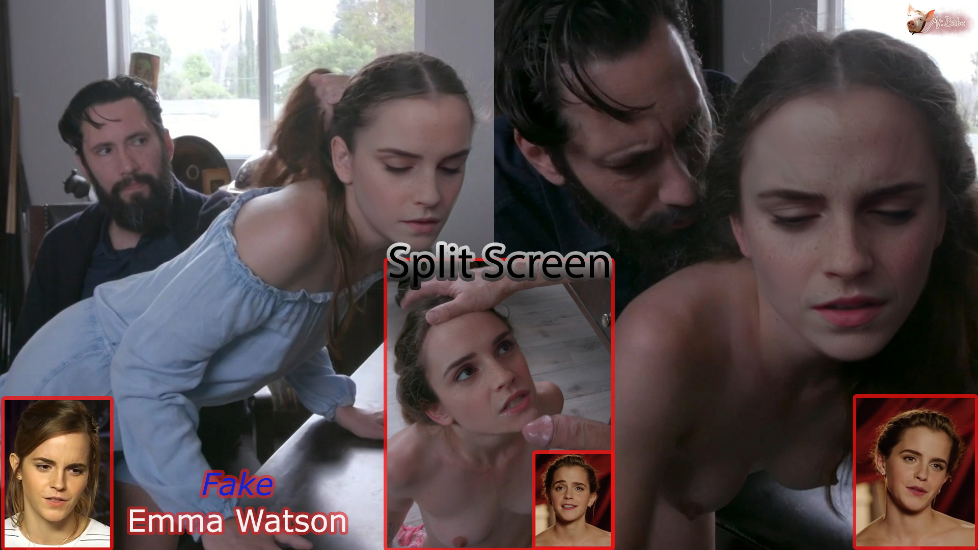 Fake Emma Watson -(trailer) -3- Split Screen
