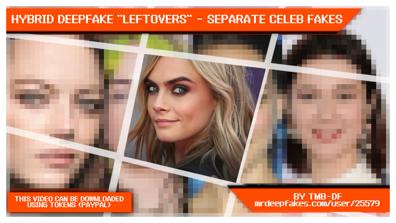 Cara Delevingne lookalike - part of the hybrid fake video