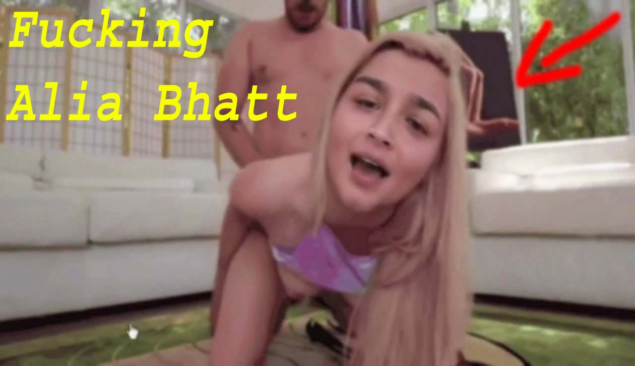 *Blonde* Hottest Actress Alia Bhatt Fucked in Doggy Style Very Hard