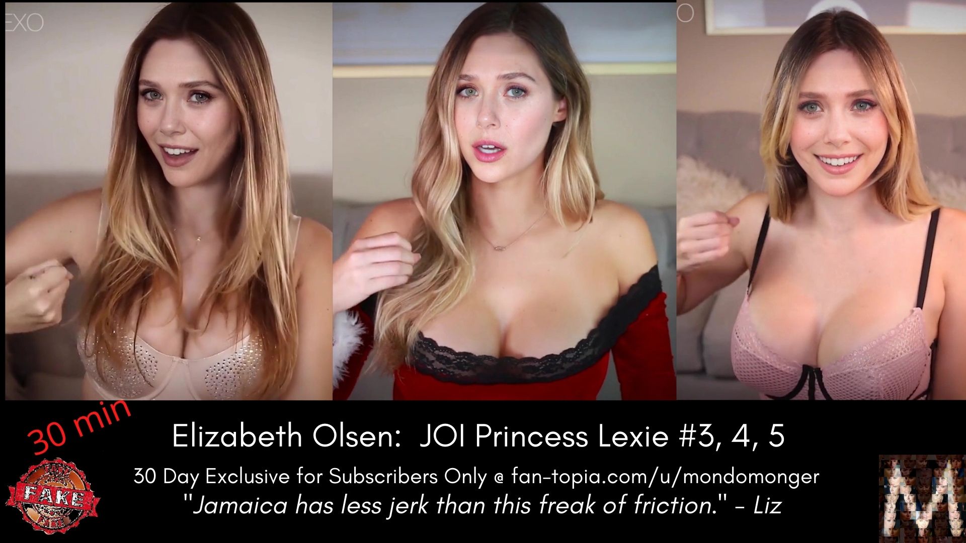 Not Elizabeth Olsen:  30 min Princess Lexie JOI  #3-5  (Preview)