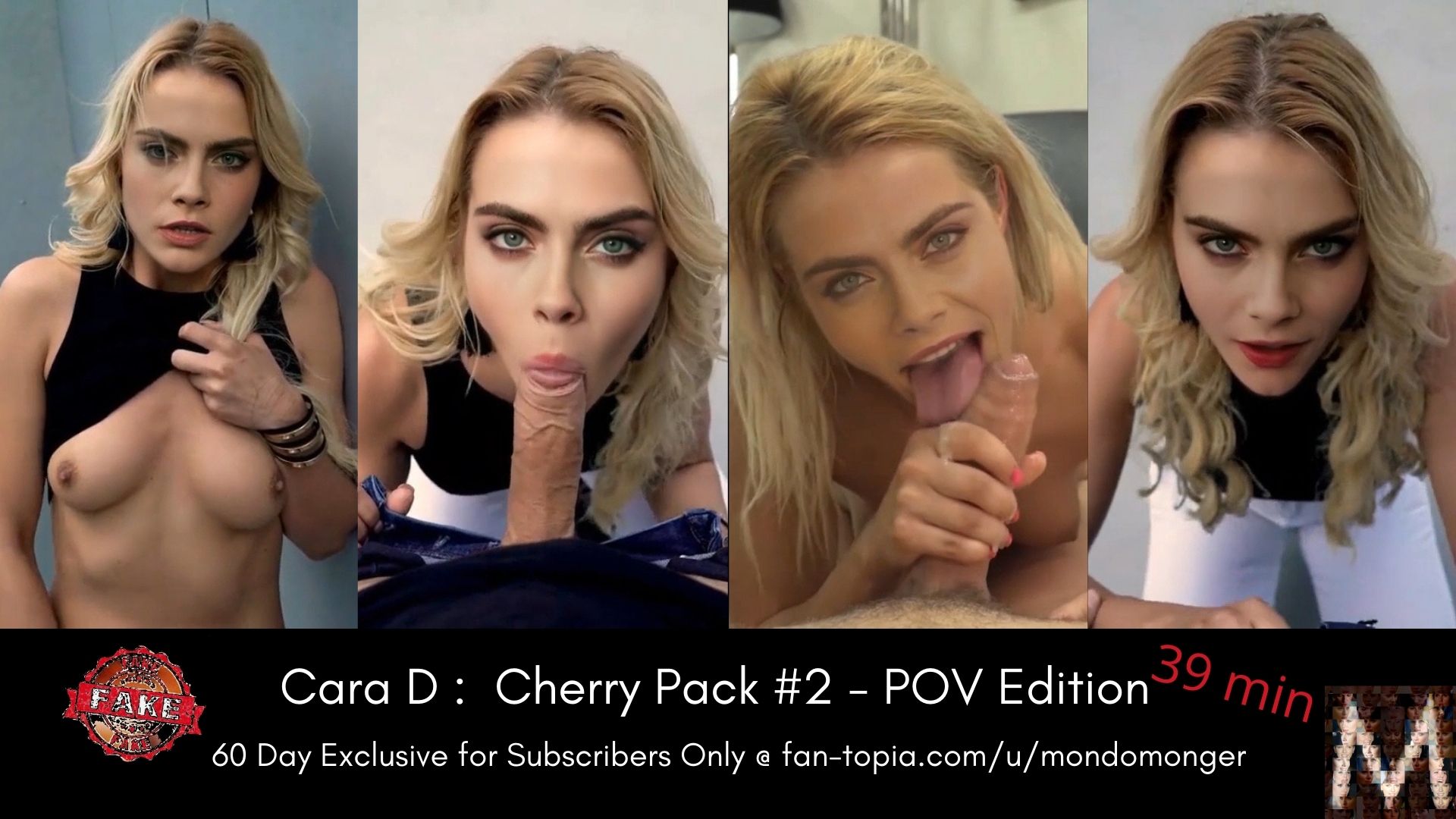 Not Cara Delevingne:  39min Cherry Kiss Pack #2 - POV Lifeselector Edition (Preview)