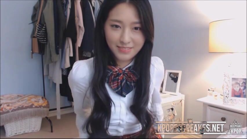 Seolhyun school girl tease and plays