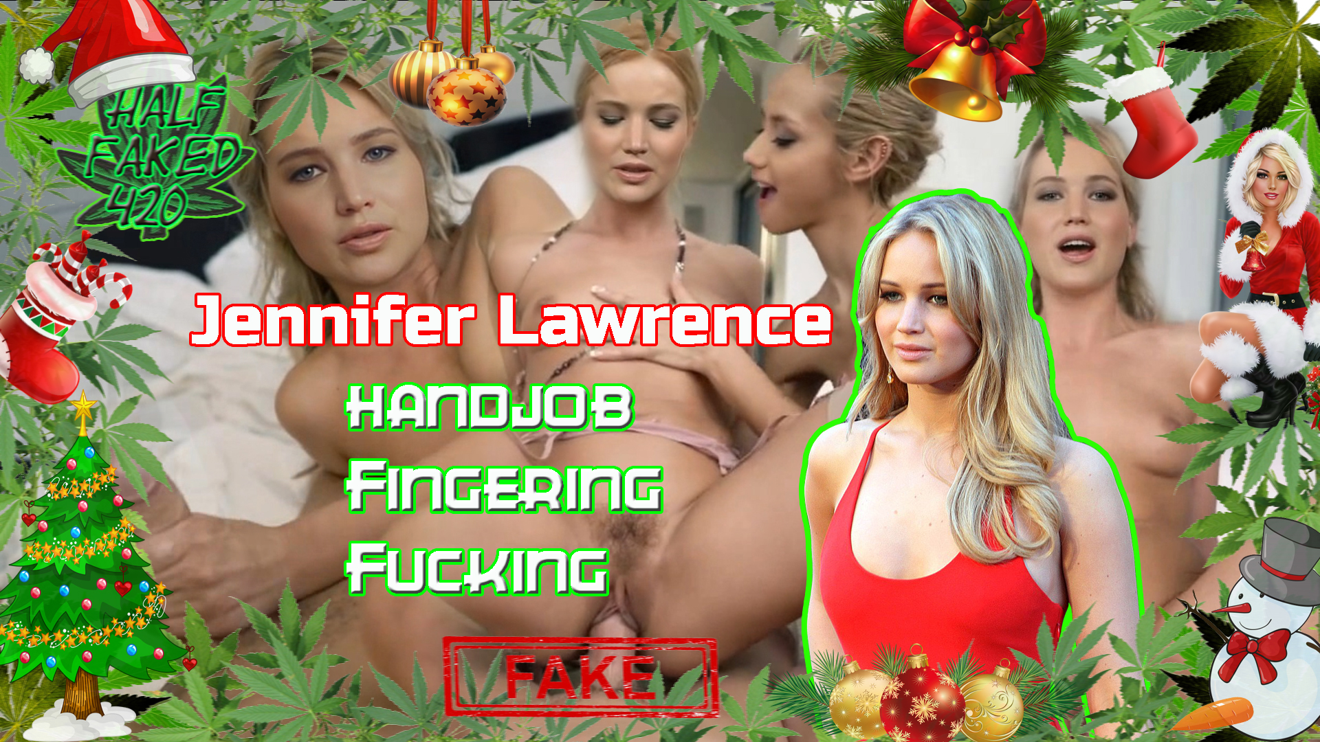 Jennifer Lawrence - Handjob, Fingering & Fucking | FAKE