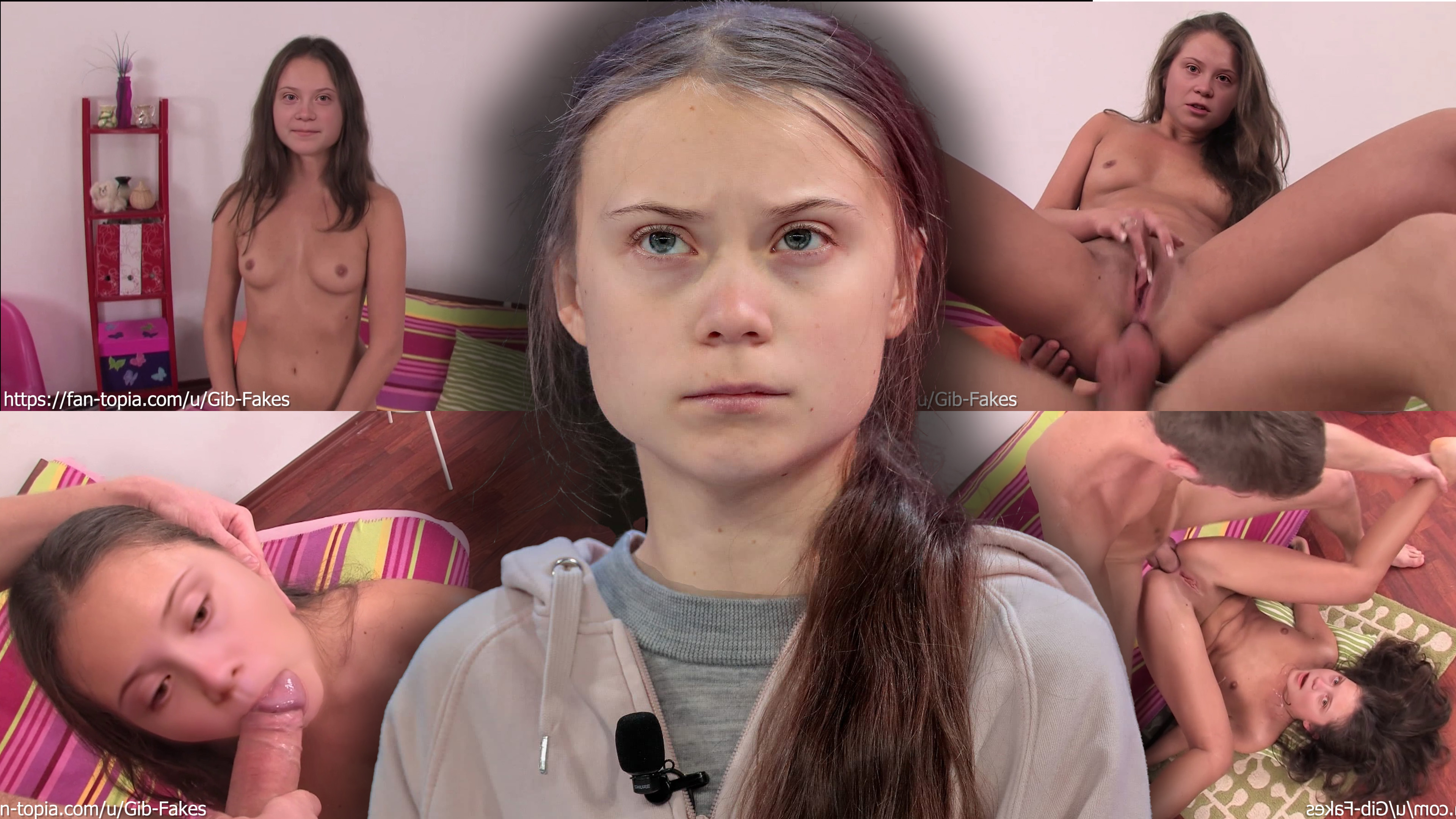 Greta Thunberg - Very Cute Ass to Mouth Scene