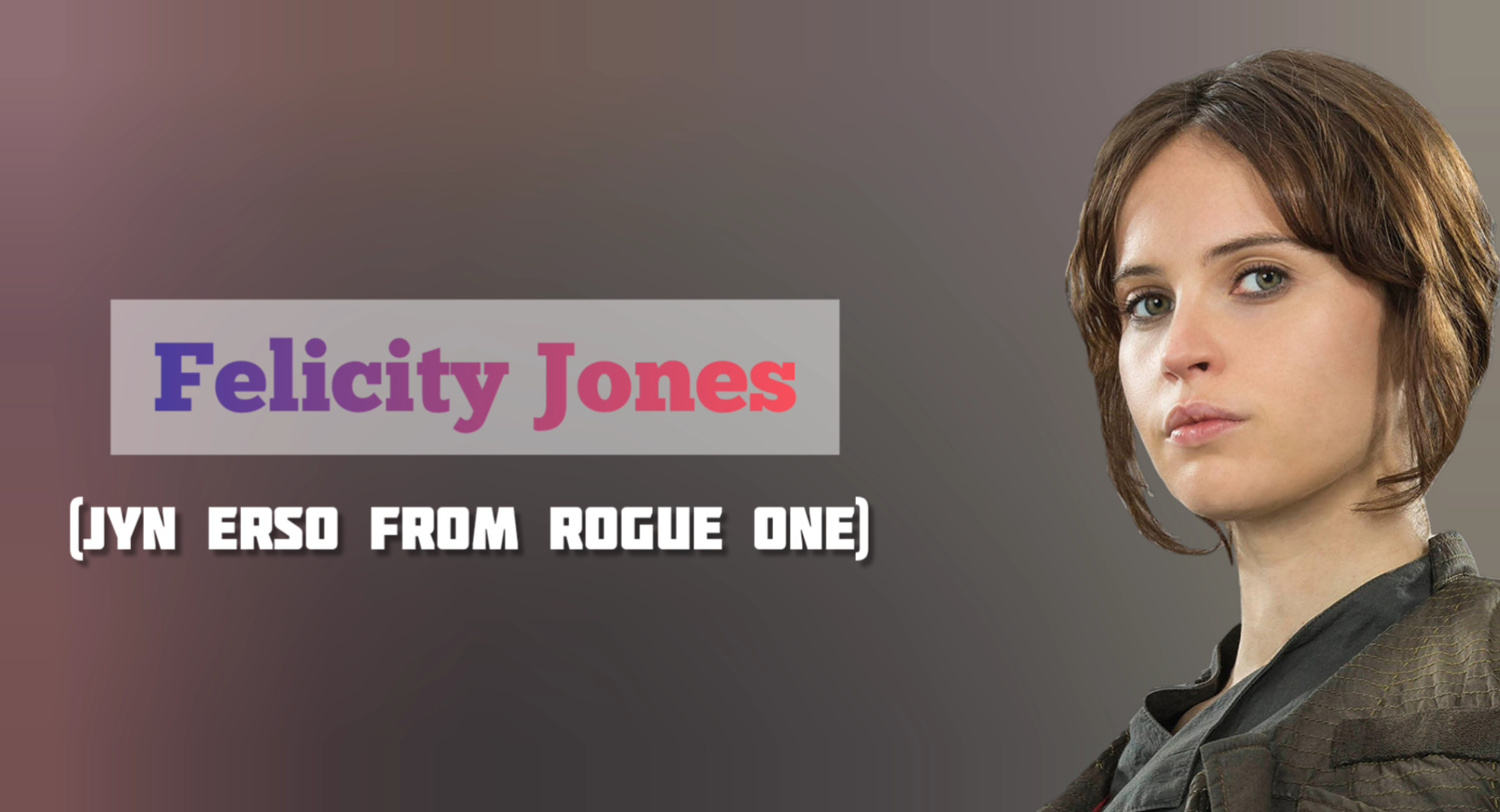 Not Felicity Jones (Jyn Erso) Deep Fake PARODY