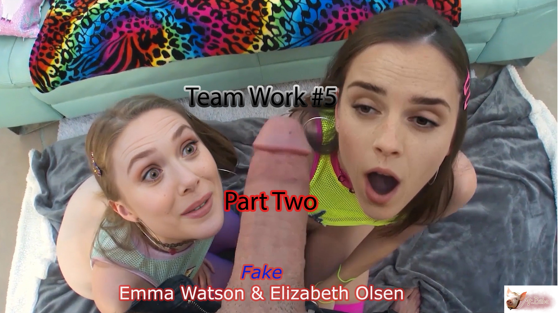 Fake Emma Watson & Elizabeth Olsen - Team Work #5 / Part-2