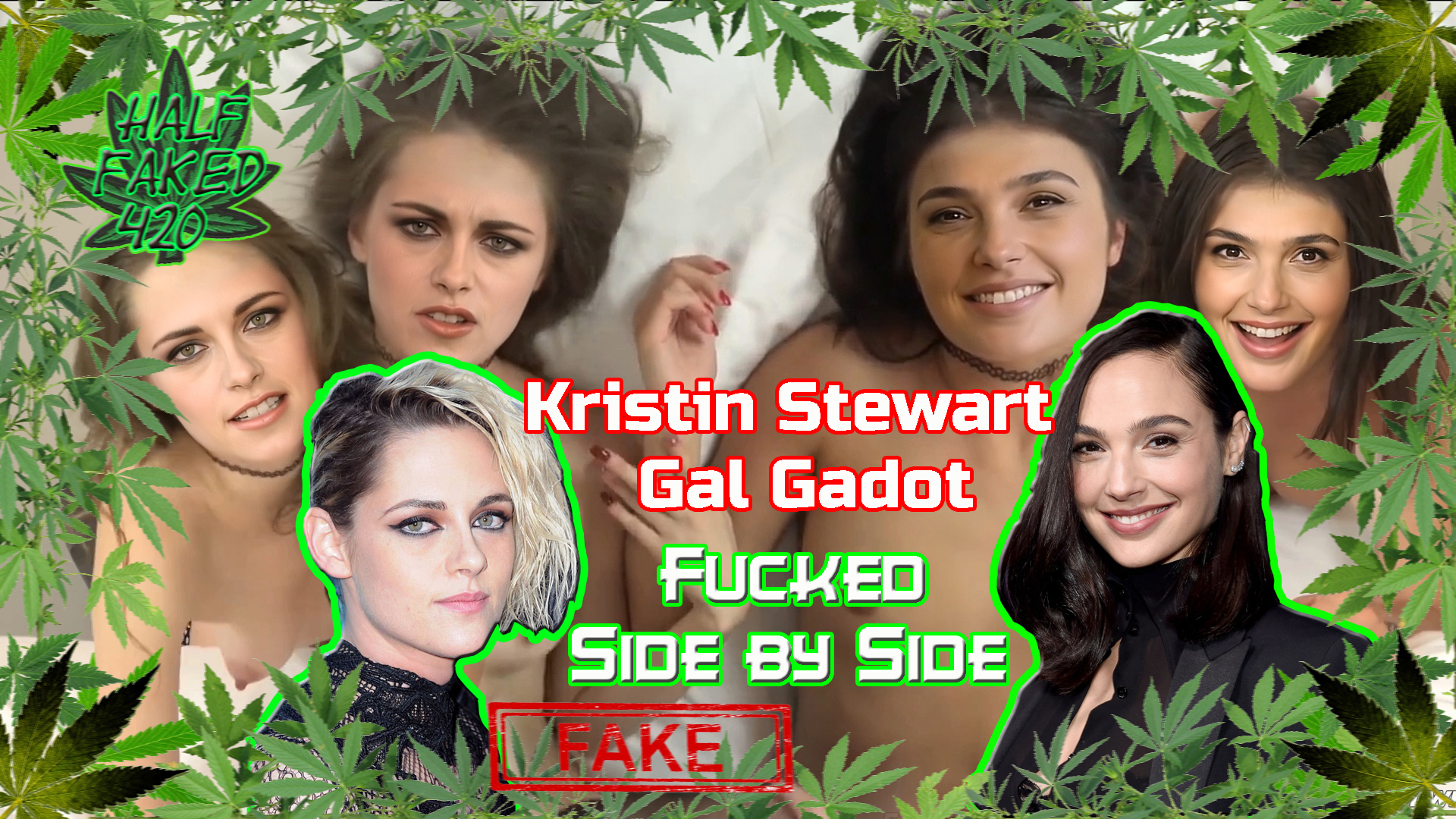 Kristin Stewart & Gal Gadot - Fucked side by side | FAKE