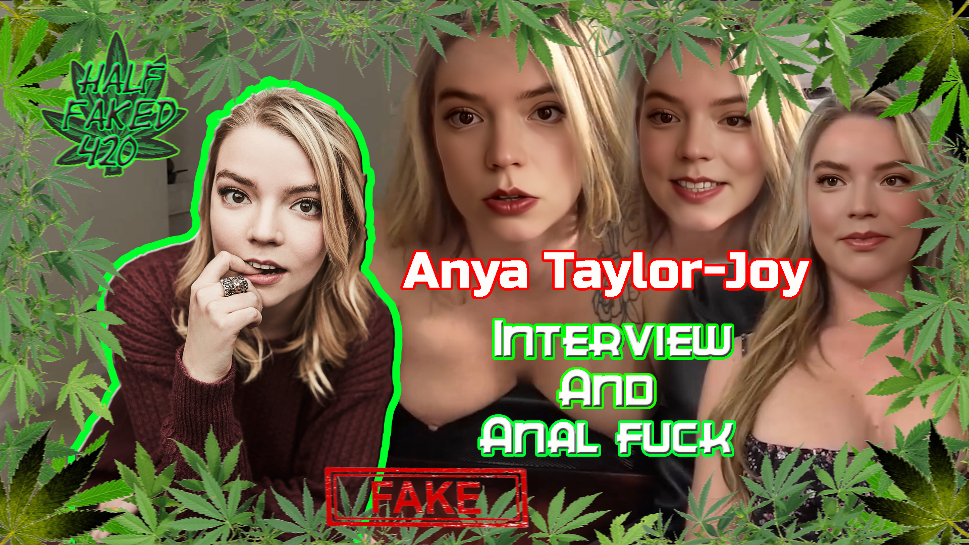 Anya Taylor-Joy - Interview and anal fuck | FAKE