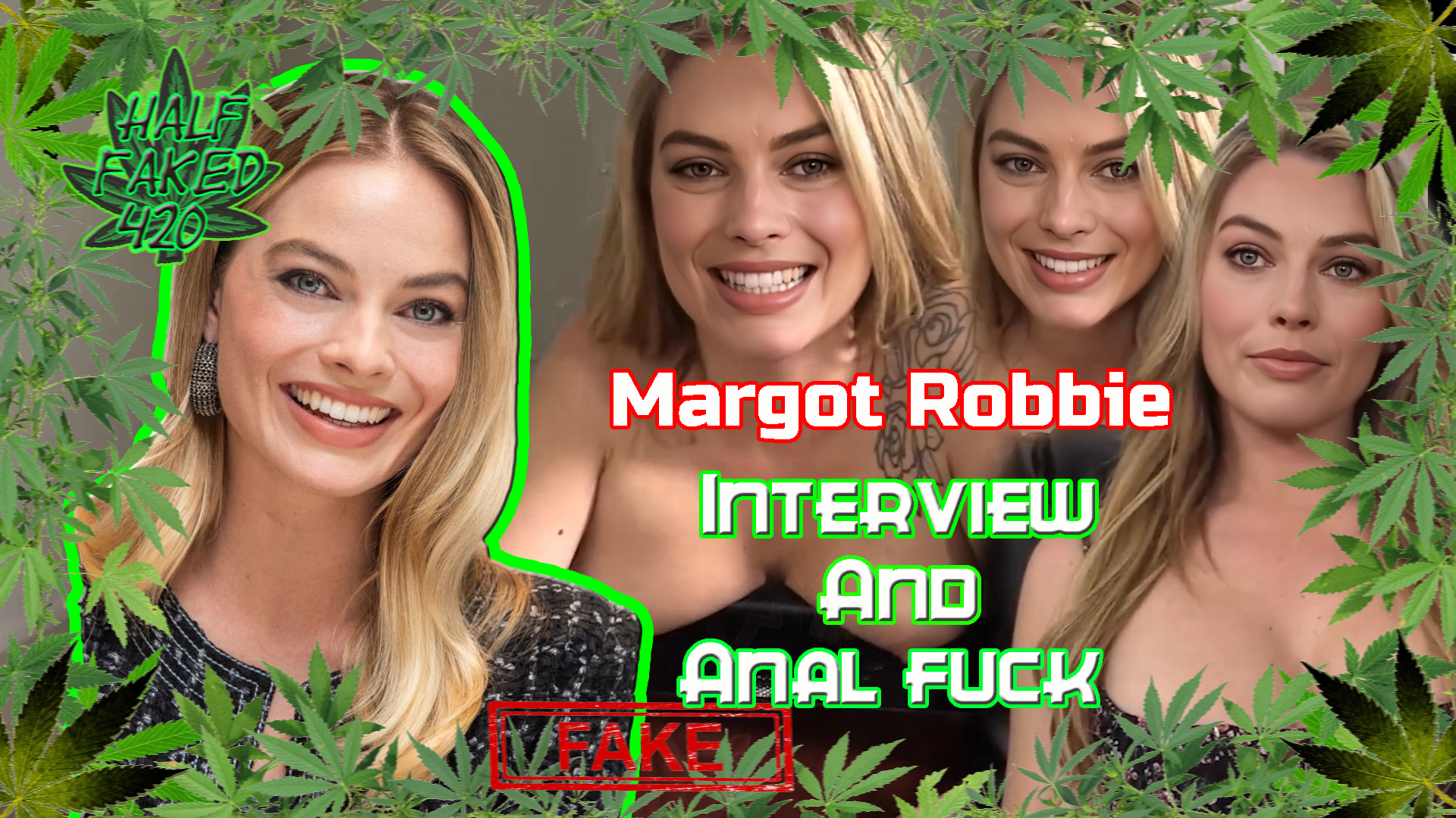 Margot Robbie - Interview and anal fuck | FAKE